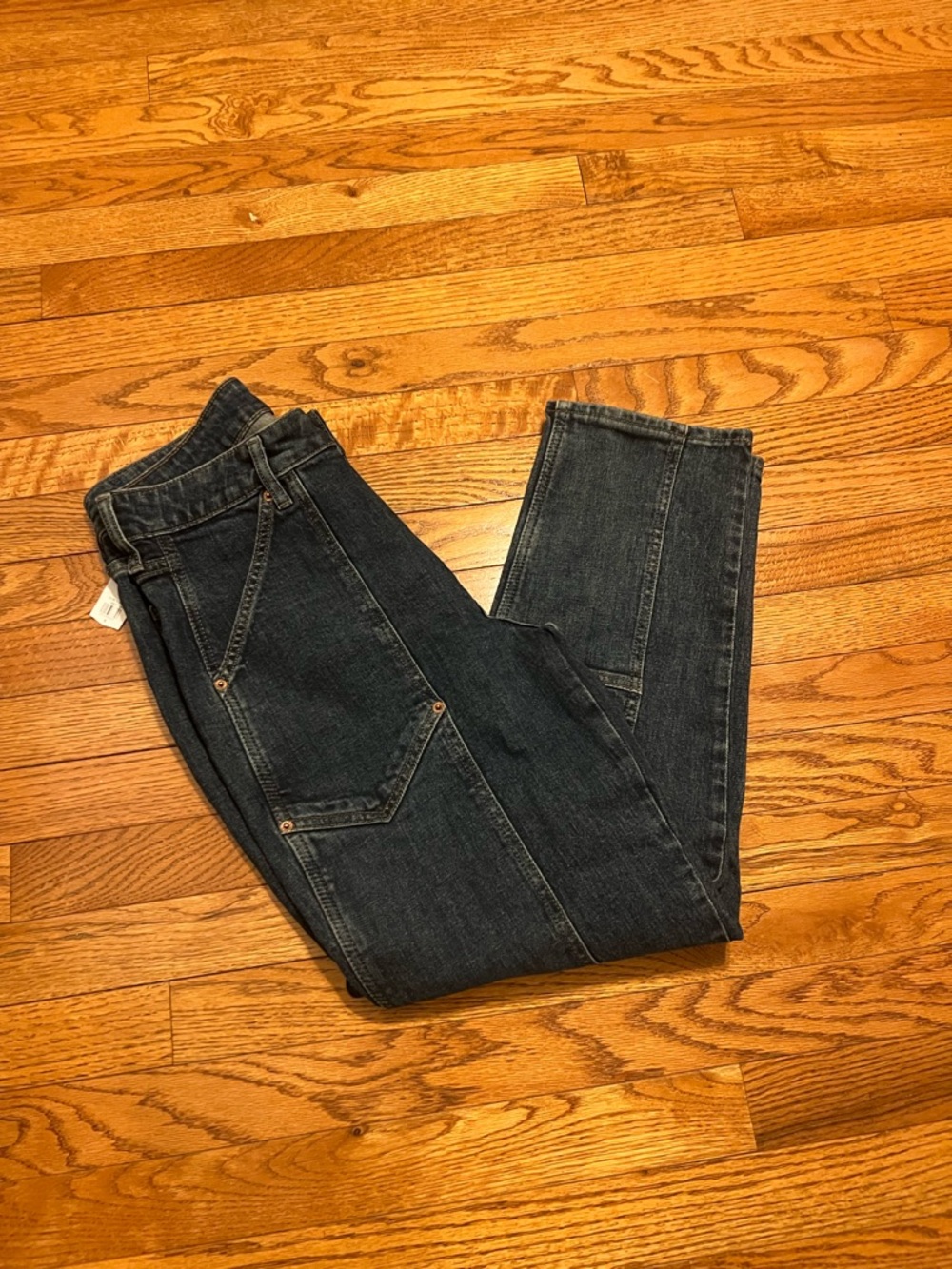 Old Navy High-Rise O.G. Straight Ankle Carpenter Jeans Size 8 - Picture 2 of 9